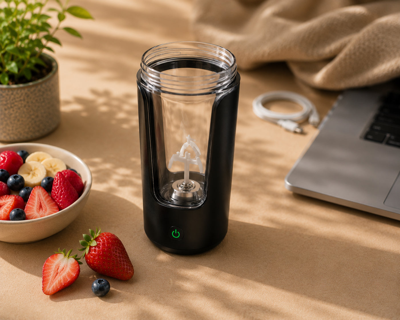 Shaker Cup USB Charging Shaker Cup for Protein Shaker Meal Replacement Shake Portable Gym Water Bottle Mixing Cup 450Ml