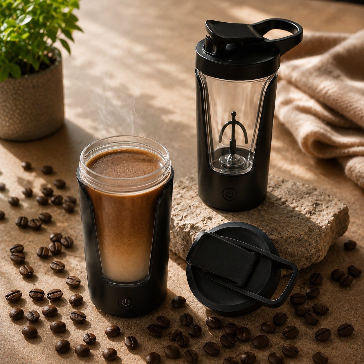 Shaker Cup USB Charging Shaker Cup for Protein Shaker Meal Replacement Shake Portable Gym Water Bottle Mixing Cup 450Ml