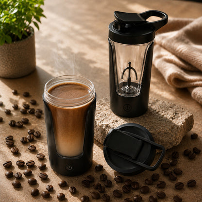 Shaker Cup USB Charging Shaker Cup for Protein Shaker Meal Replacement Shake Portable Gym Water Bottle Mixing Cup 450Ml